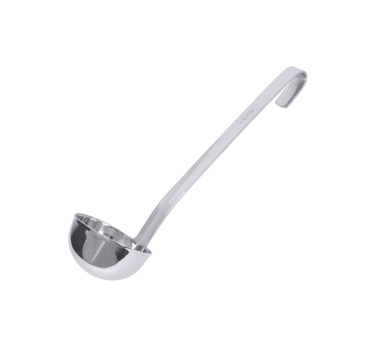Schöpfkelle fugenlos 0,08l D: 7cm L: 22cm