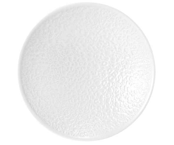 Coupschale rund 26 cm Vollrelief Nori weiss