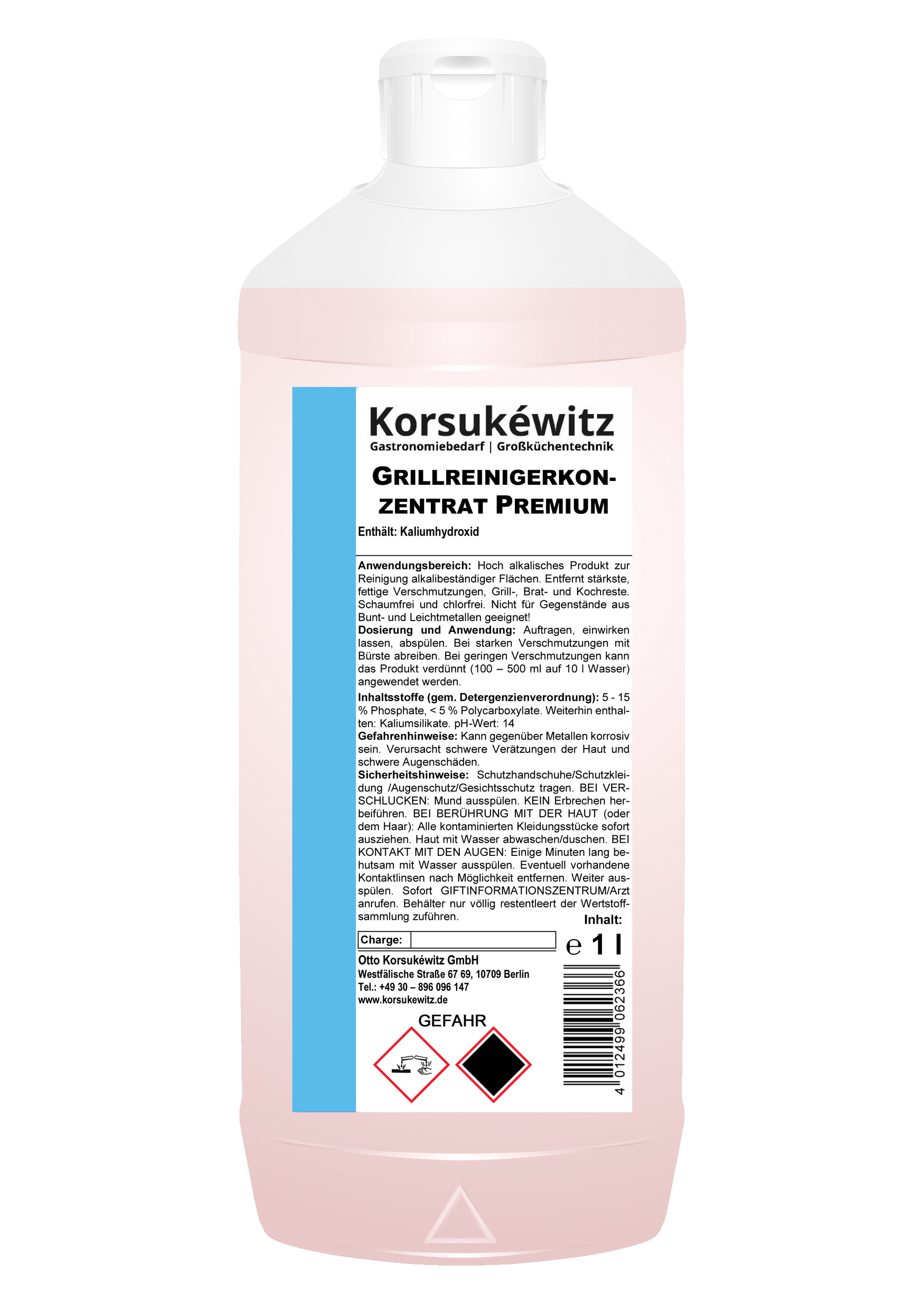 152389 Grillreinigerkonzentrat PREMIUM 1l Flasche