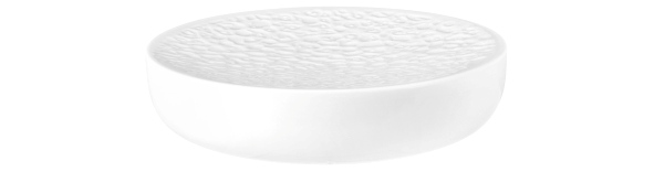 Servierpodest 16 cm Relief Nori weiss