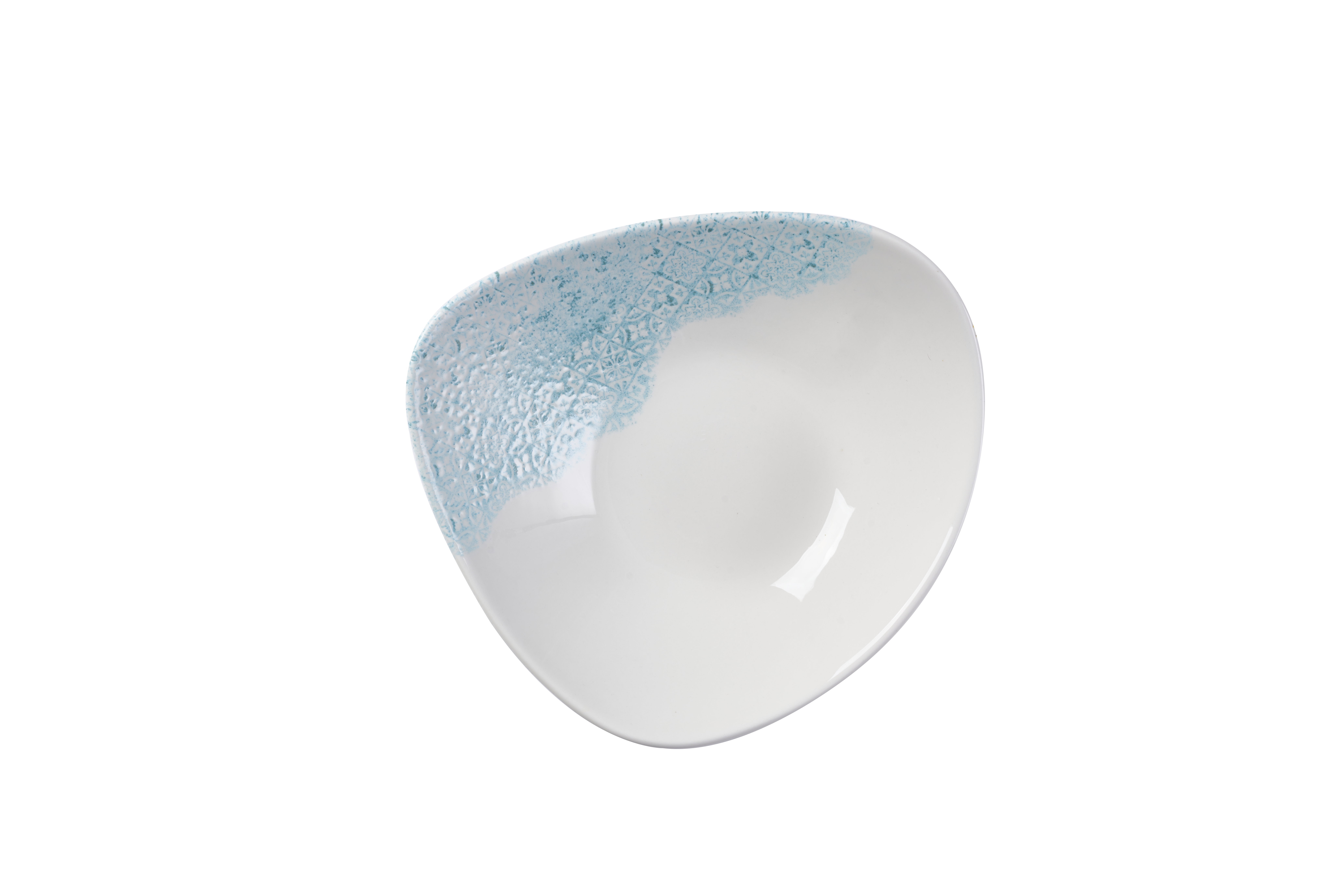 Schale dreieckig 23,5cm MED TILES ACCENT aquamarine