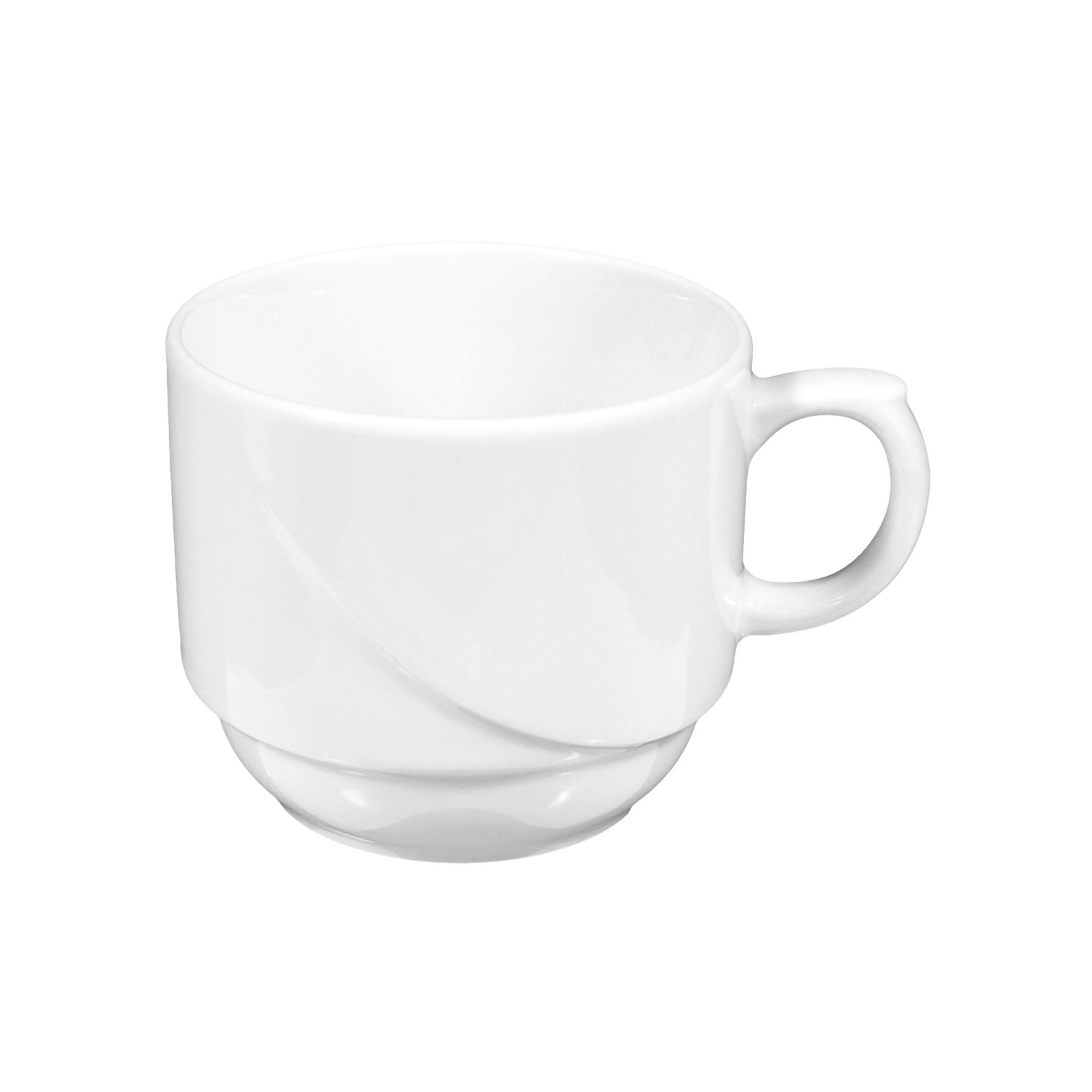 90145FNSPv623Ji95O Milchkaffeetasse 0,22l stapelbar LAGUNA weiß