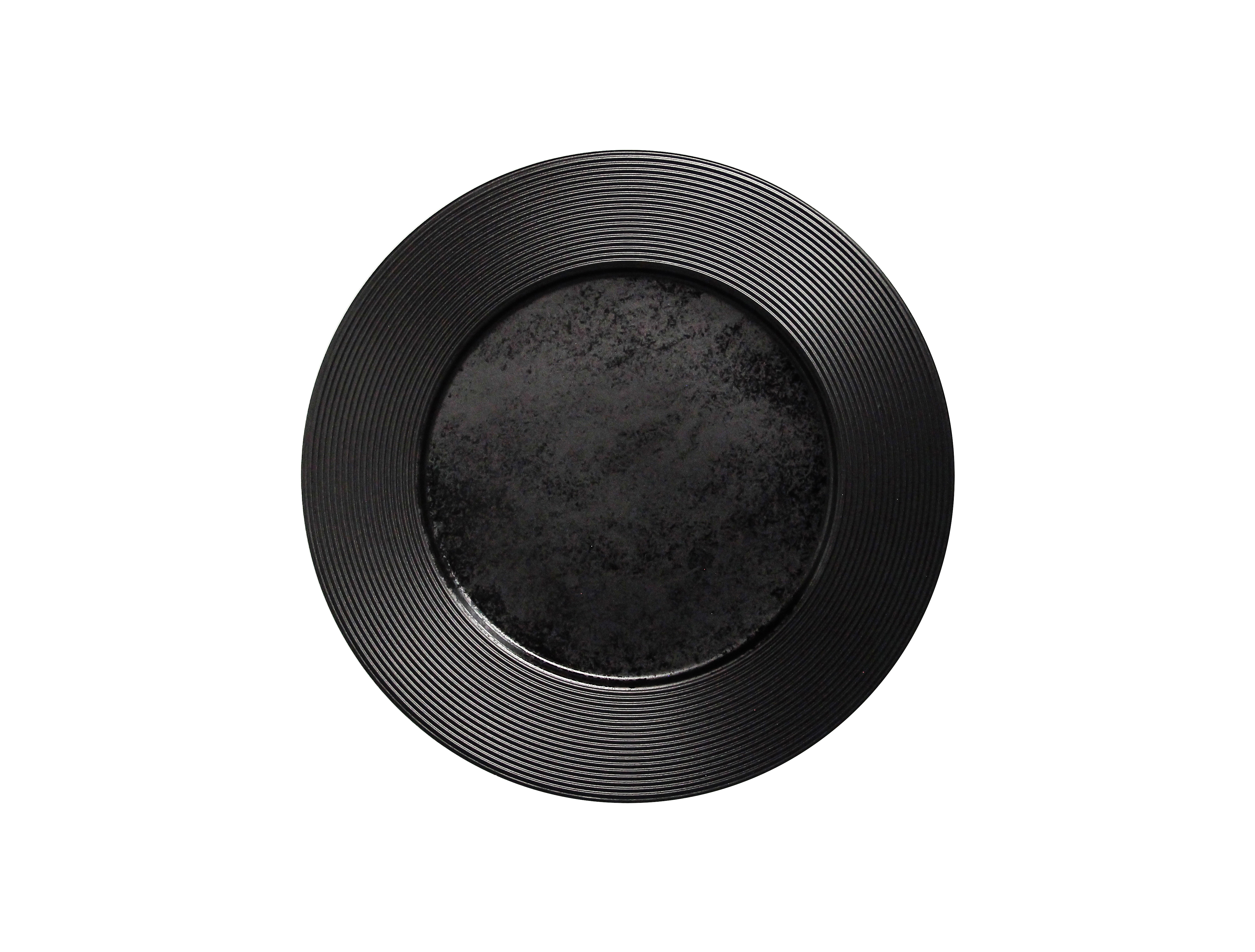 Teller flach Ø28,5cm H2,4cm EDGE black