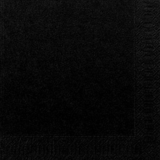 78277 250 Stück Zellstoff Serv. 40x40 3lg 1/4 schwarz