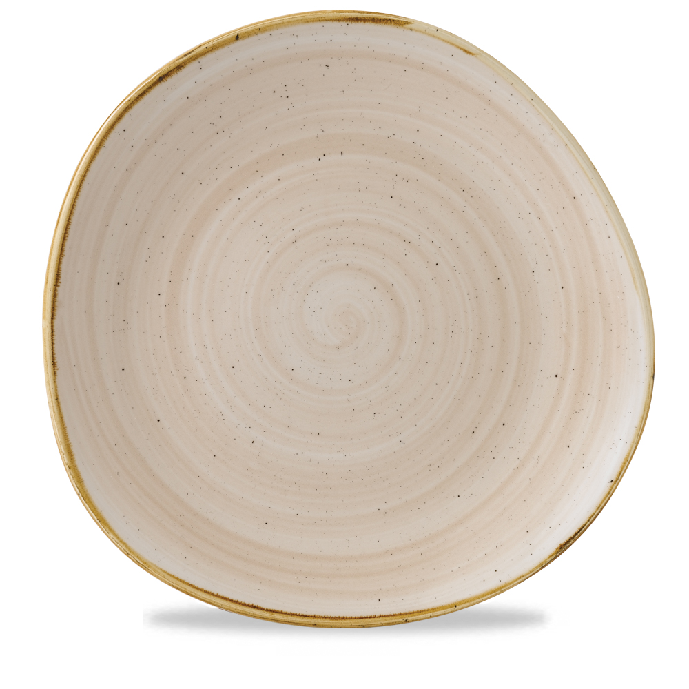 Teller flach Organic 29cm STONECAST nutmeg cream