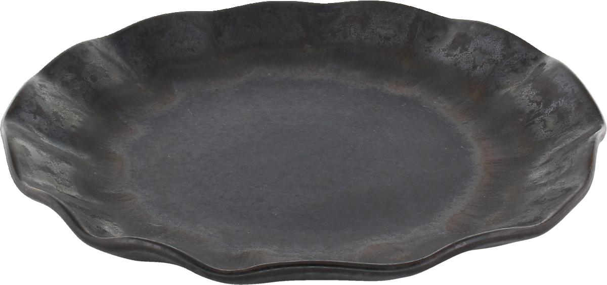 Teller flach ebony 22cm NAMI