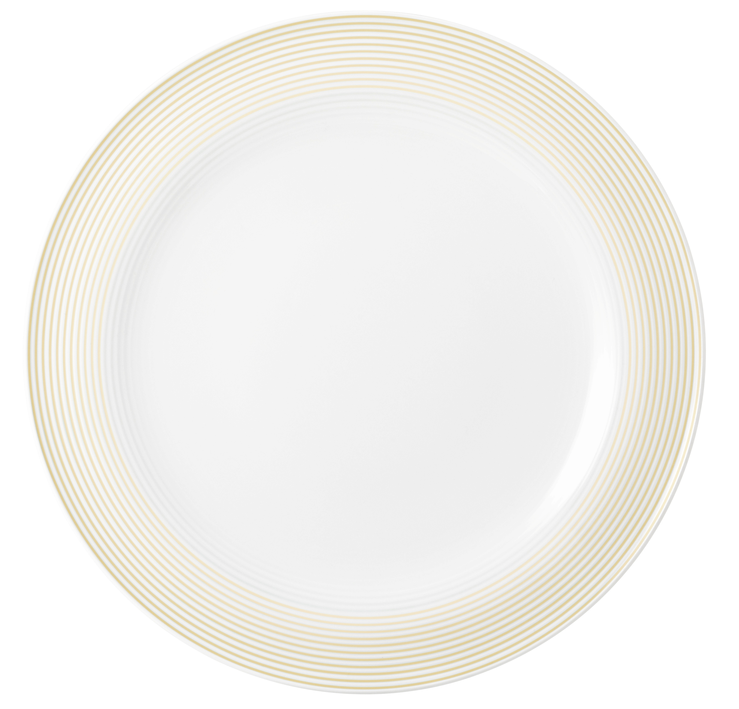 Teller rund mit Relief flach 33cm BLUES sandbeige