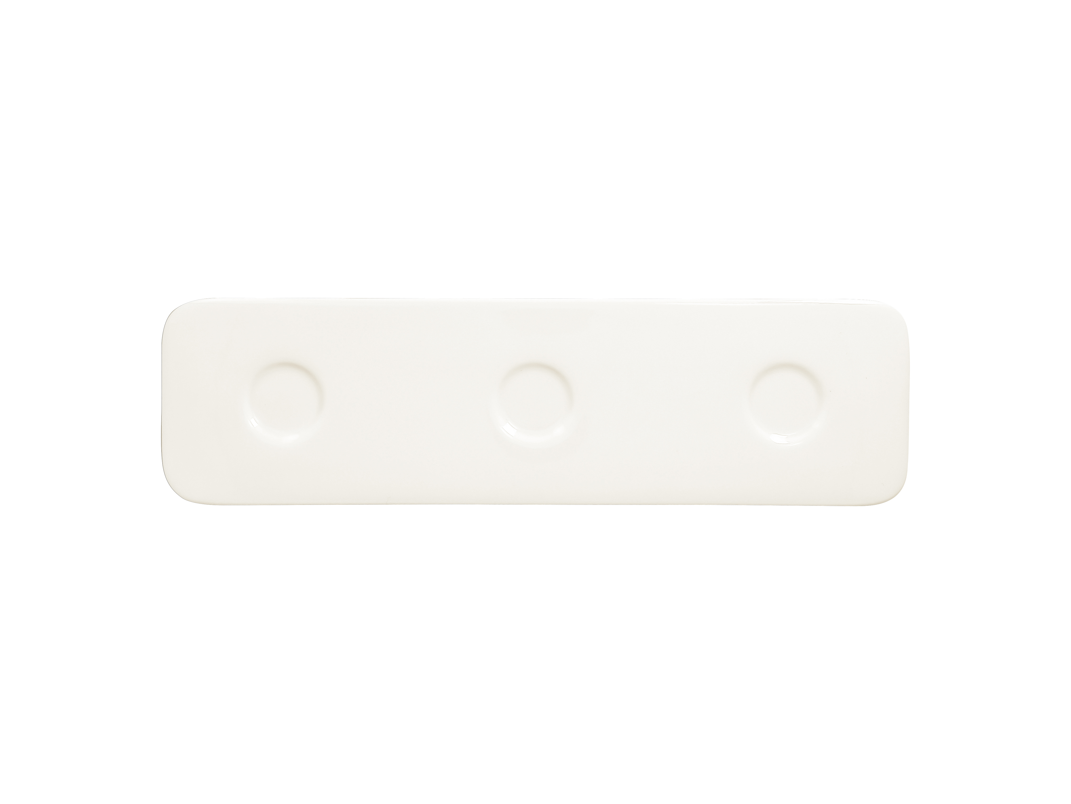 Platte rechteckig 36x10cm SUGGESTIONS SHAPED white