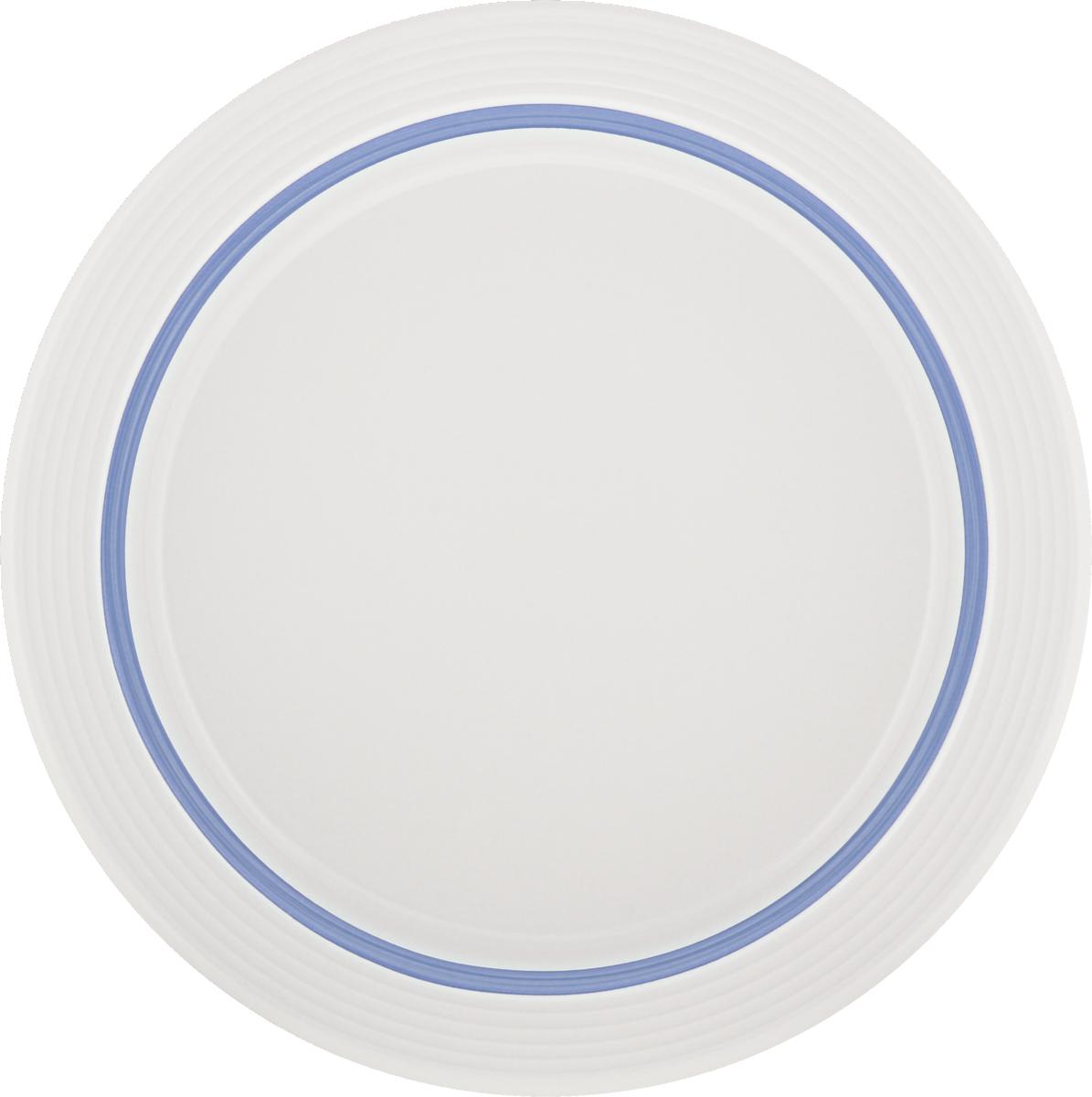 Spezialteller halbtief Fahne Relief 24cm INVITA DIALOG PINSELBAND himmelblau