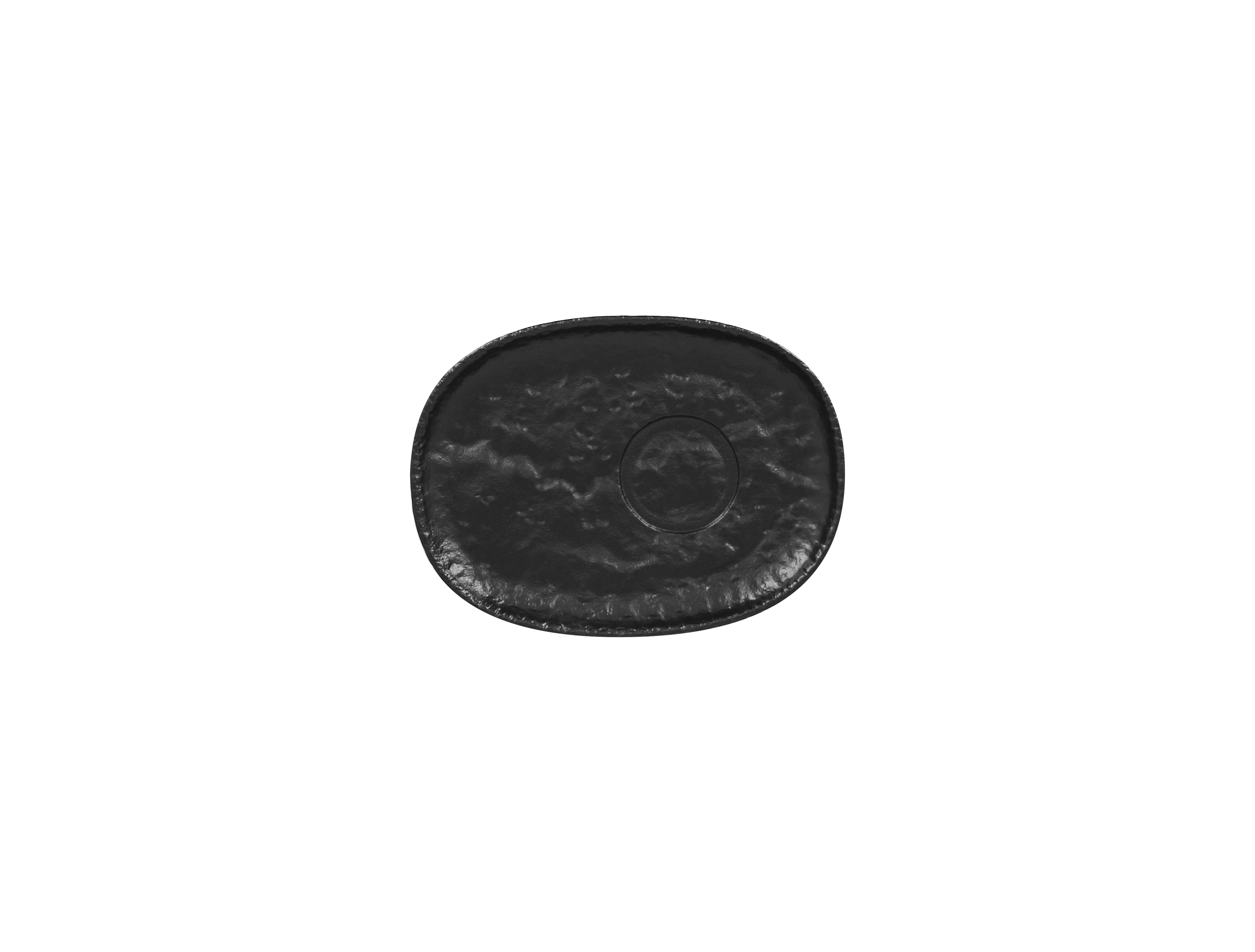 Untertasse oval 19x14cm EPIC ROKS schwarz