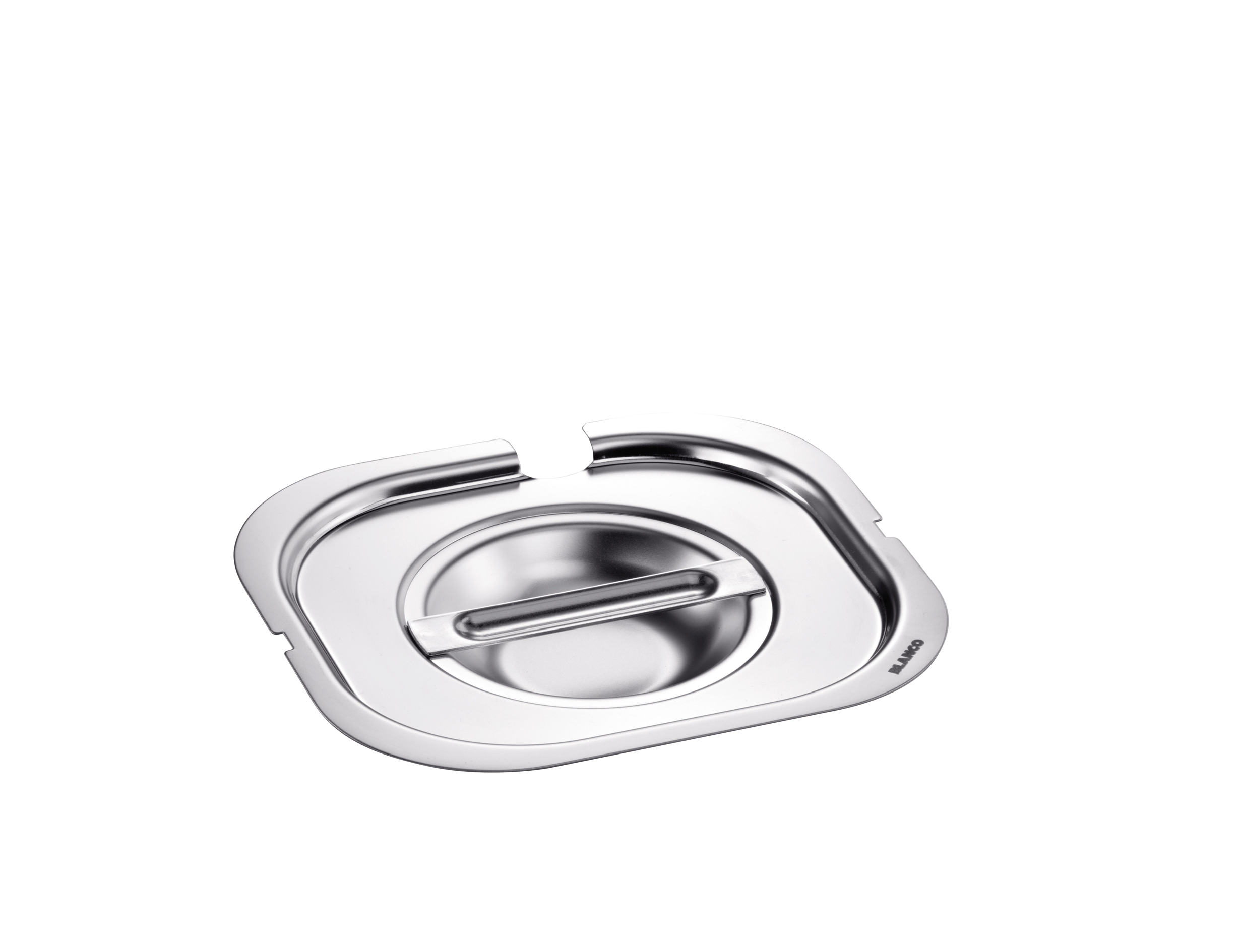 GN-Deckel 1/6 mit Löffelaussparung 18/10 silber