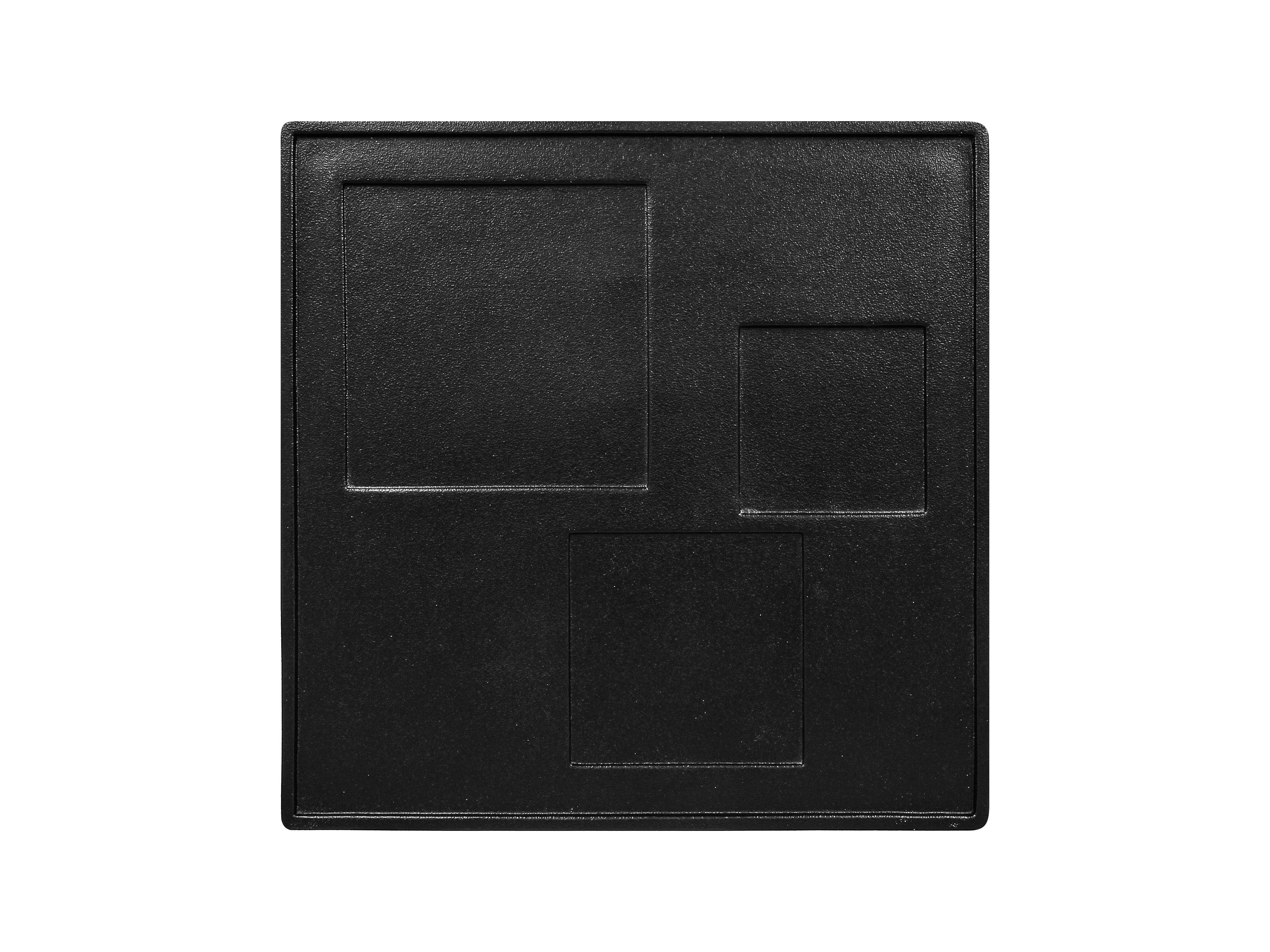 Platte eckig Unami 30x30x2cm SENSATION black