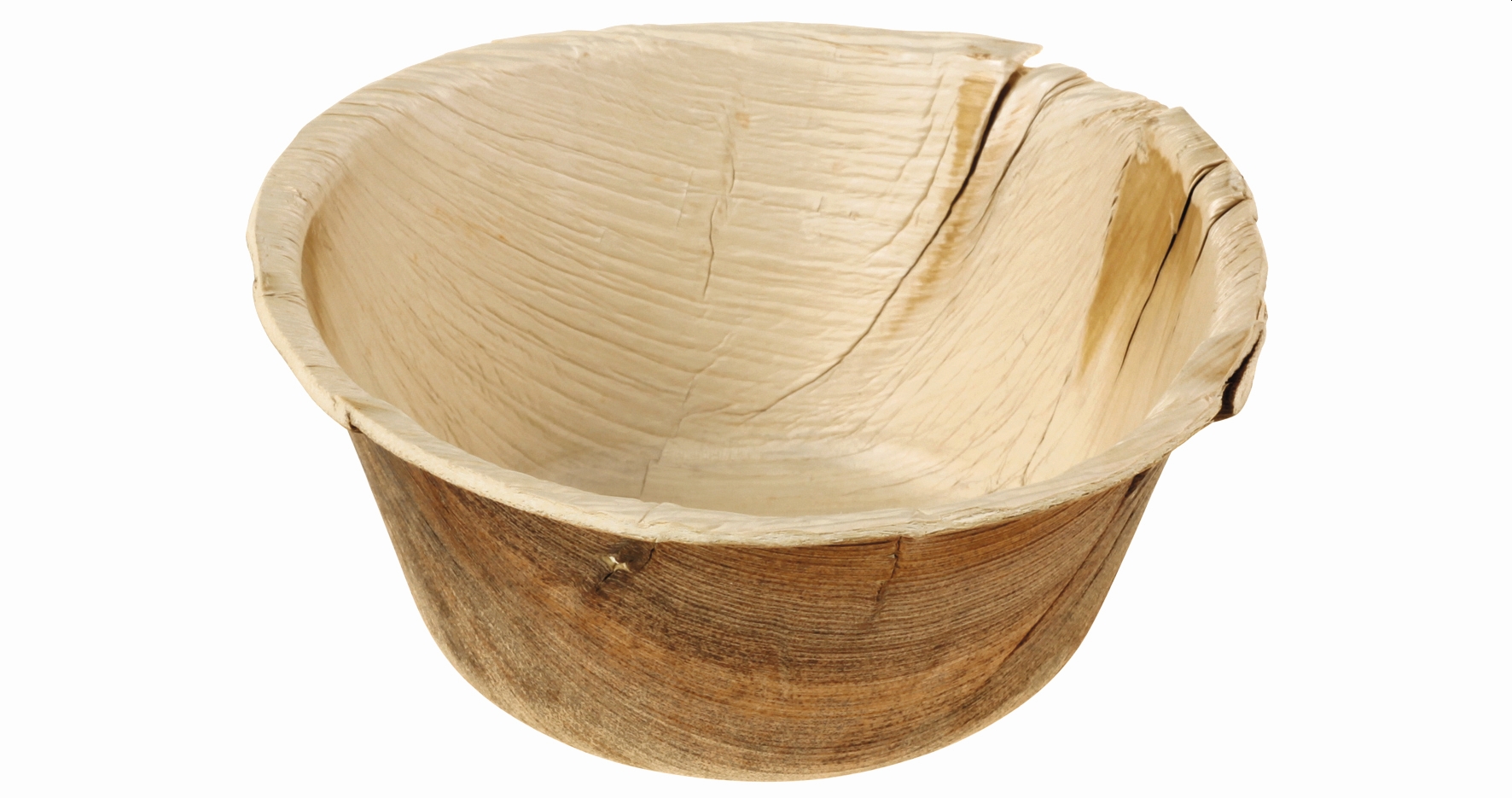 25 Stück Schale 500ml Ø14,2x6cm Palmblatt