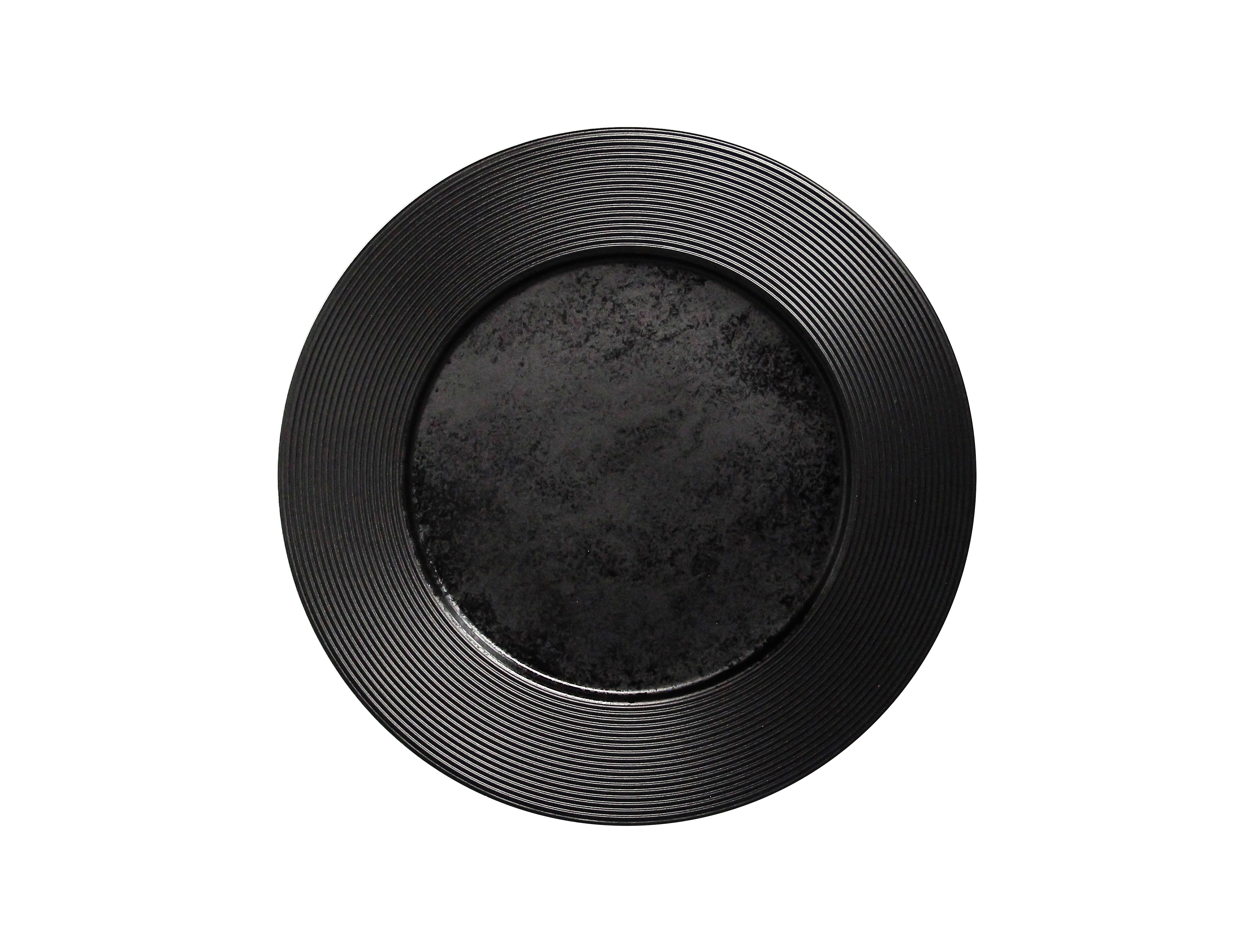 Teller flach Ø30,7cm H2,3cm EDGE black