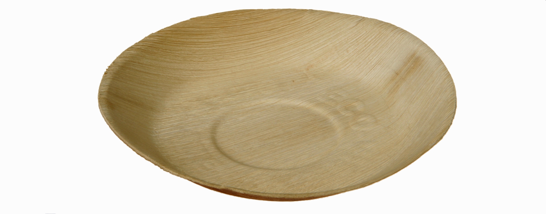 151535 25 Stück Teller Ø 22cm H.3cm Palmblatt