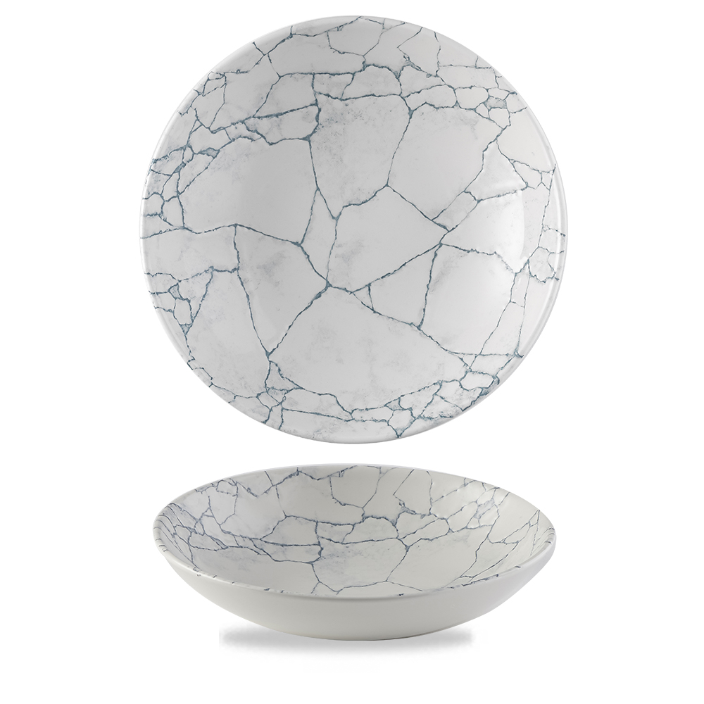Teller tief coup 24,8cm STUDIO PRINTS KINTSUGI Pearl Grey
