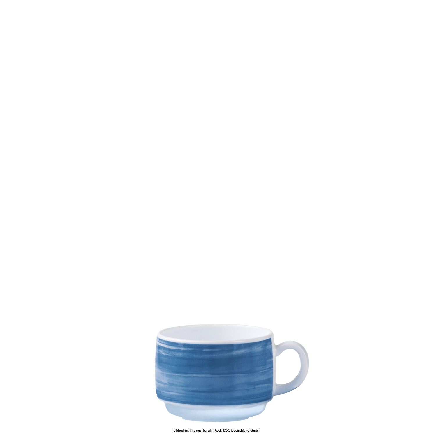 14859 Kaffeetasse 0,19l stapelbar BRUSH BLUE JEAN