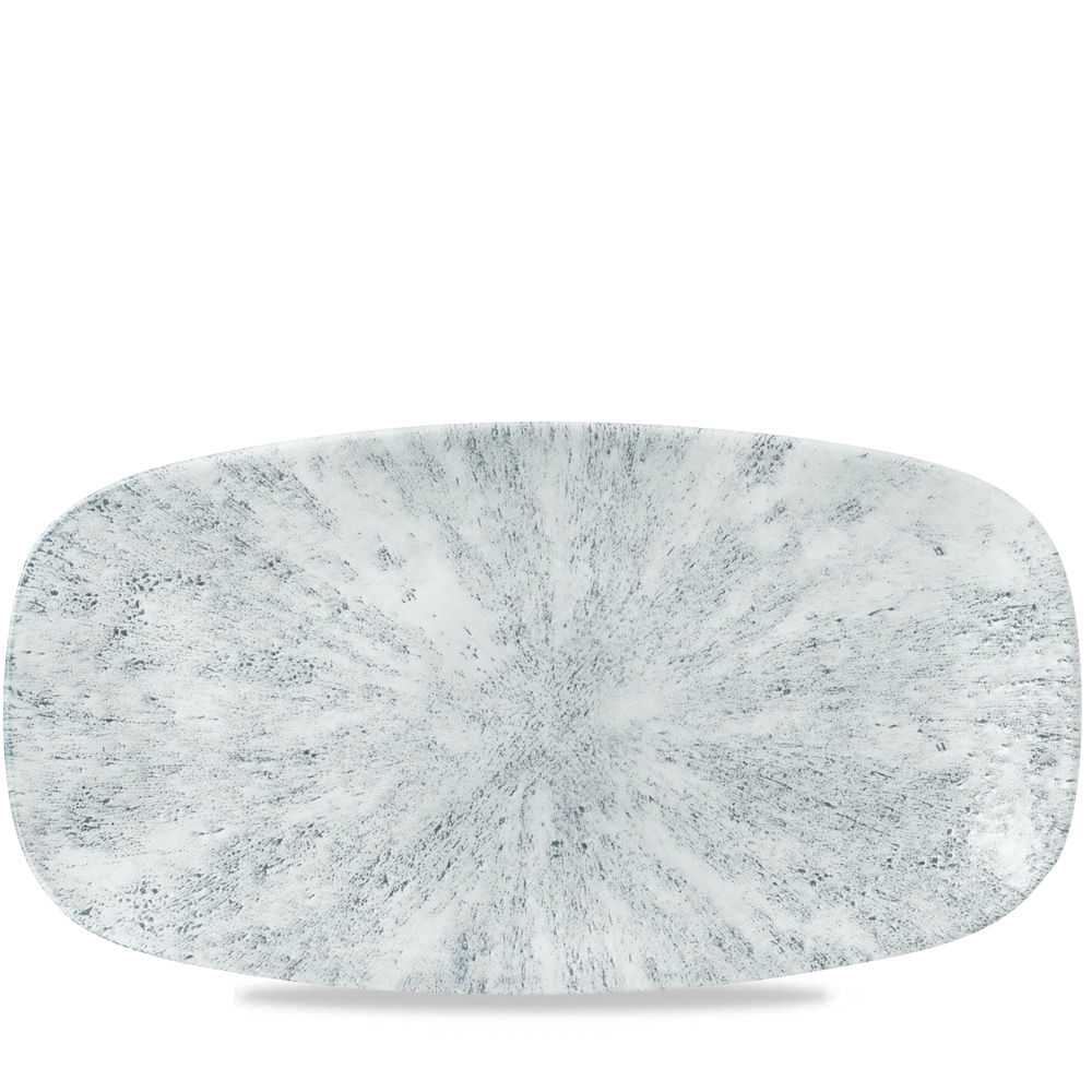 Platte Chefs eckig 35,5x18,9cm STONE Pearl grey