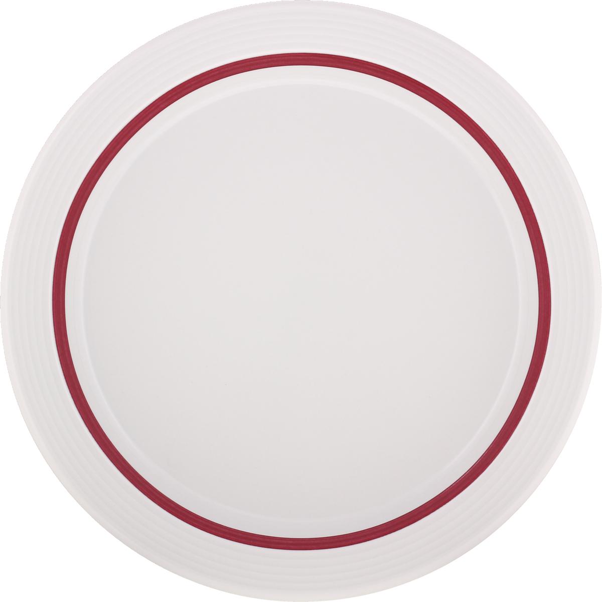 Spezialteller halbtief Fahne Relief 25cm INVITA DIALOG PINSELBAND bordeauxrot