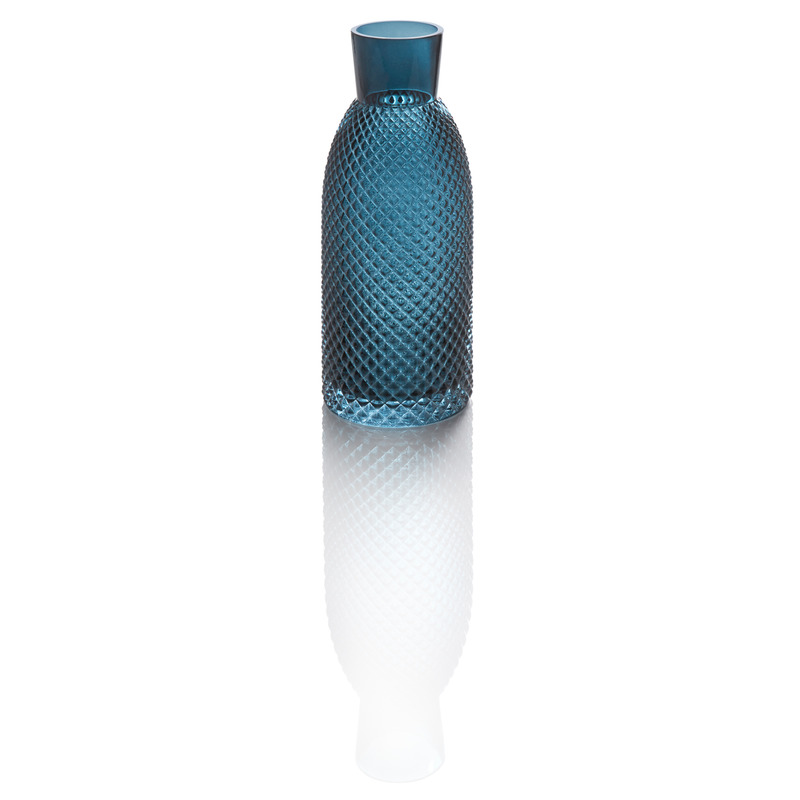 Glasvase H30,5cm STYLE LIGHTS dunkelblau