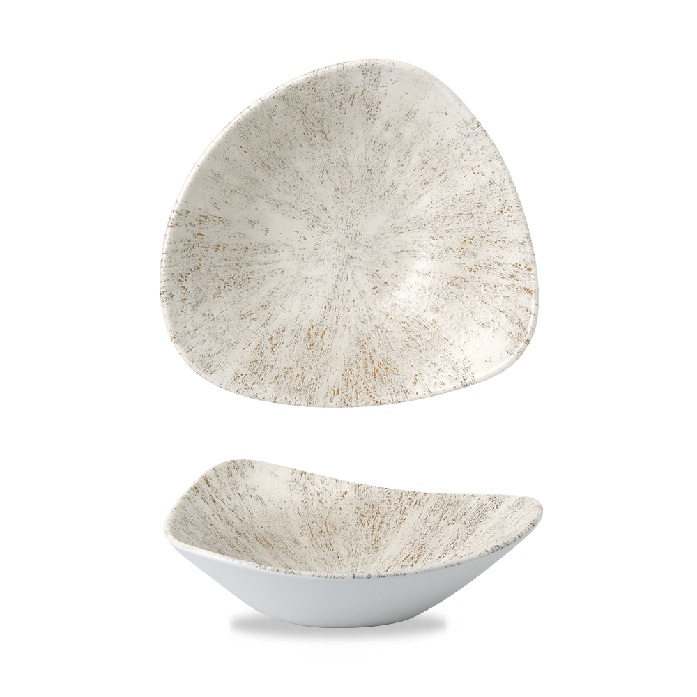 Schale dreickig 18,5cm STONE Agate grey