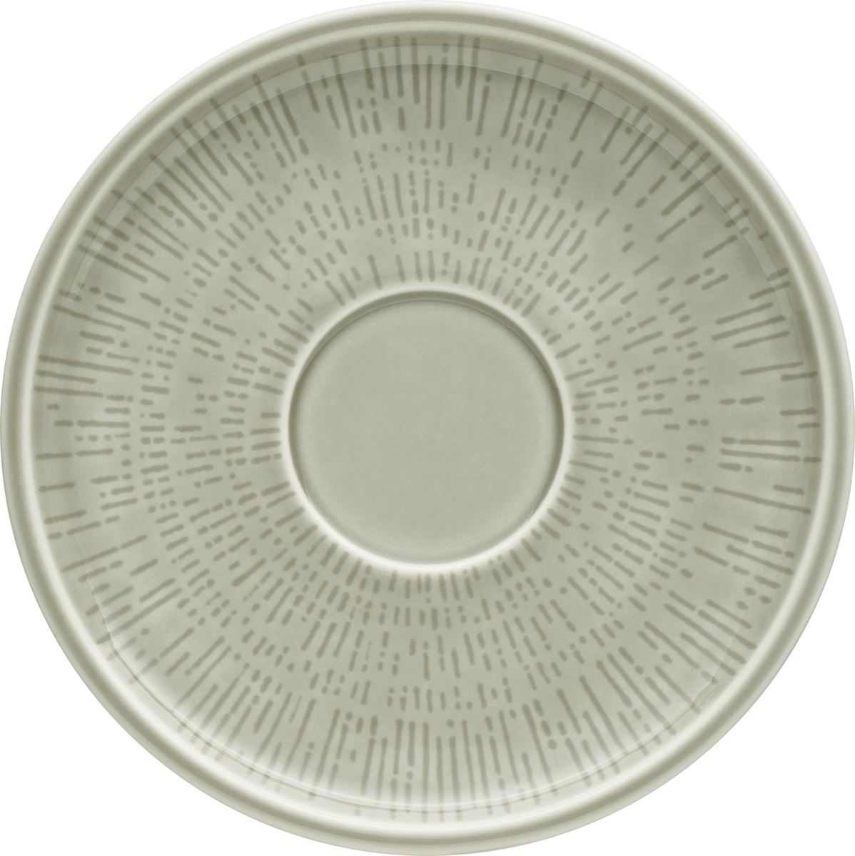 Kombi-Untertasse rund Struktur 17cm SHIRO GLAZE STEAM