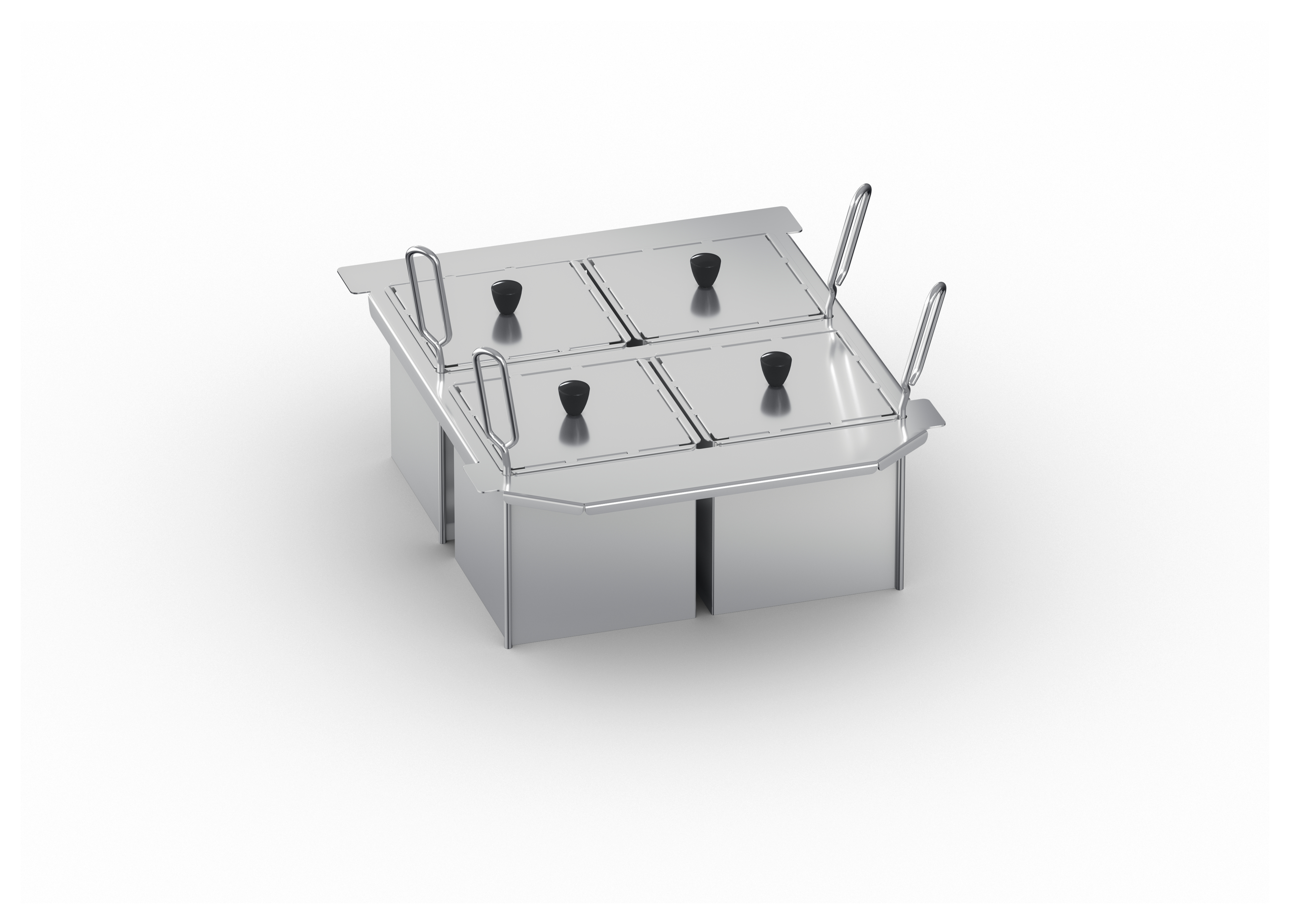 Kit 4 Körbe+Portionskorbrahmen 60.75.978