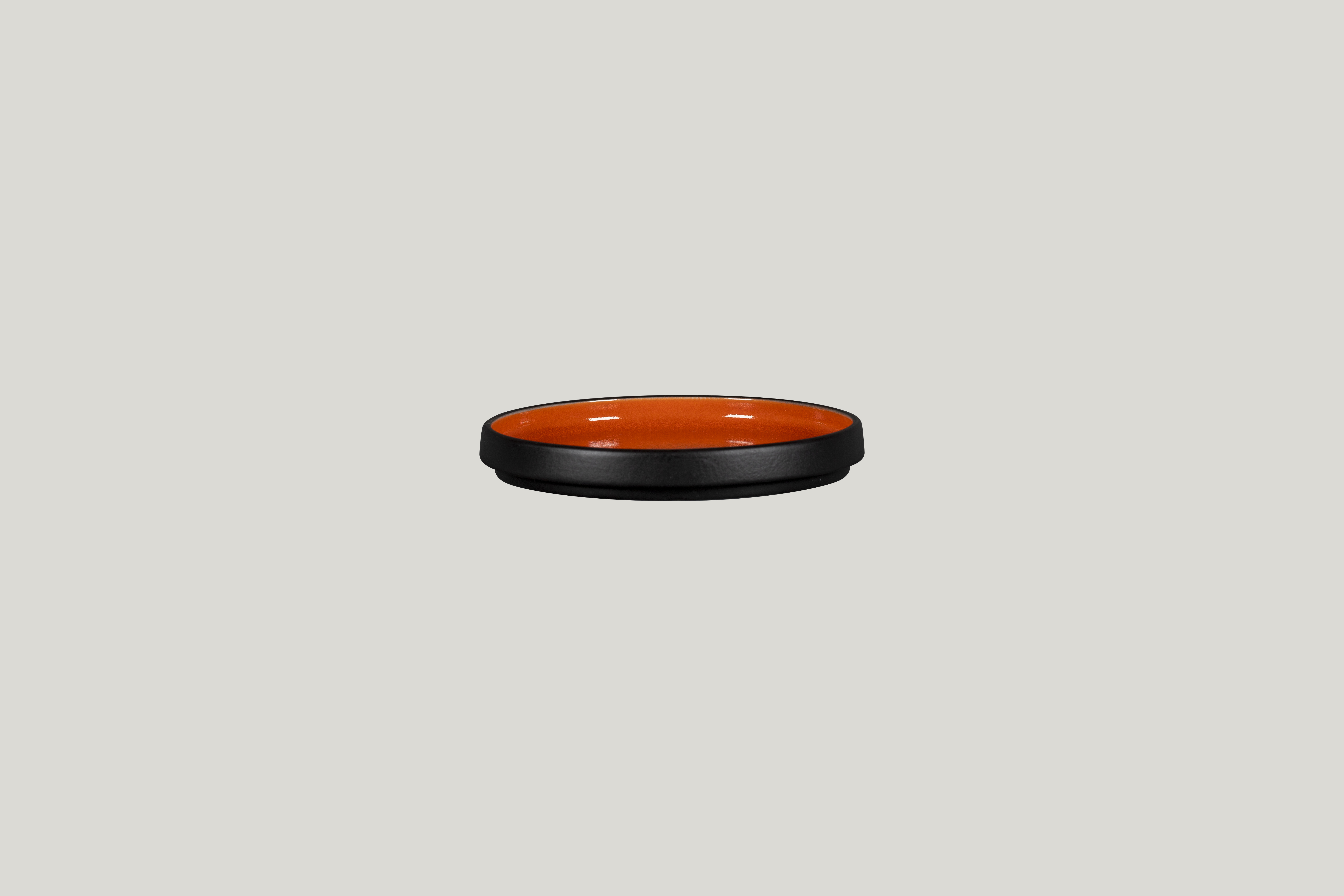 Teller flach hoher Rand Ø15,7cm H2,1cm FIRE orange