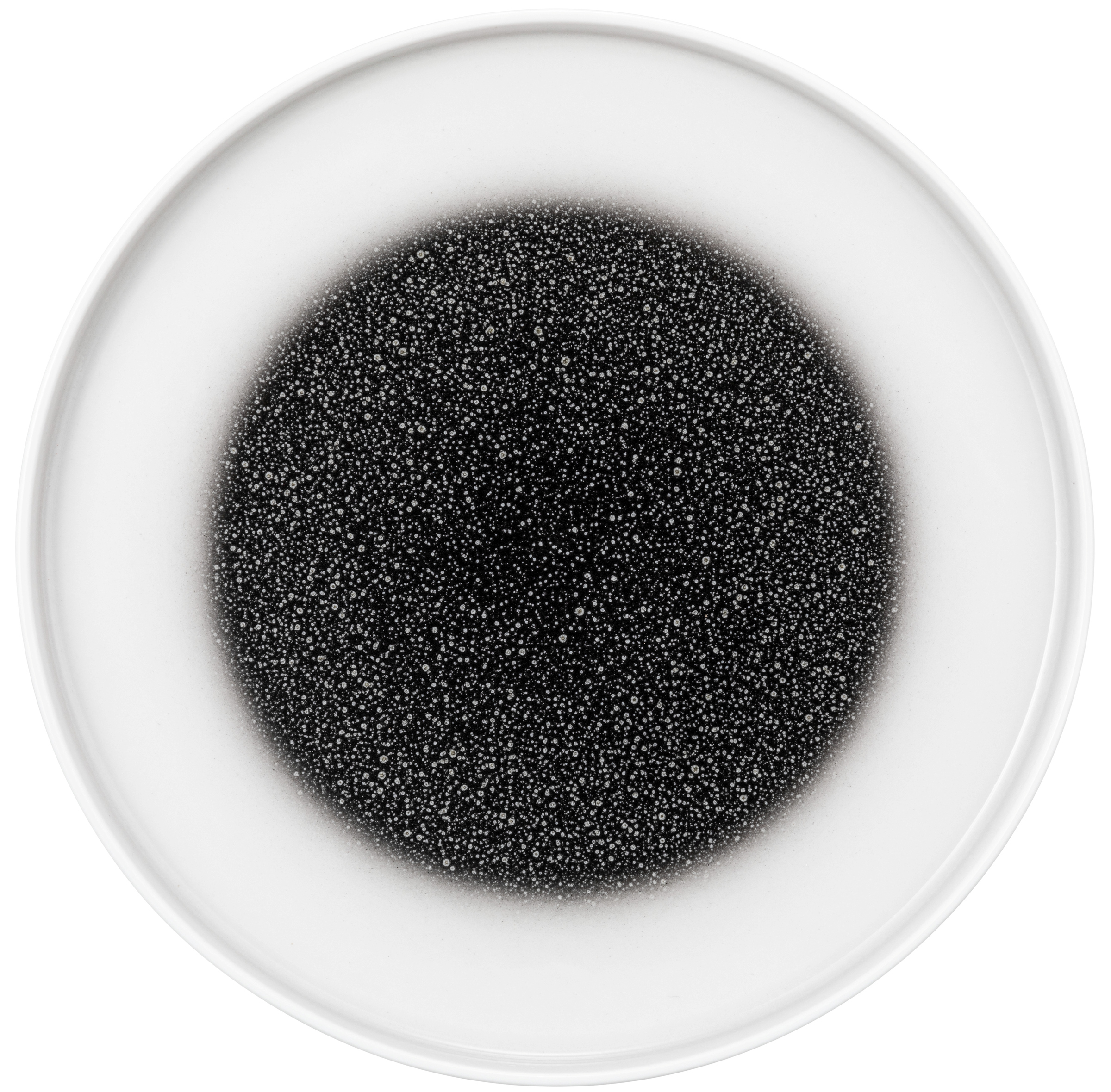 Teller rund flach rund 30cm M5397-30 GOOD MOOD intense spotted black