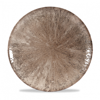 Teller flach coup 28,8cm STONECAST zircon brown