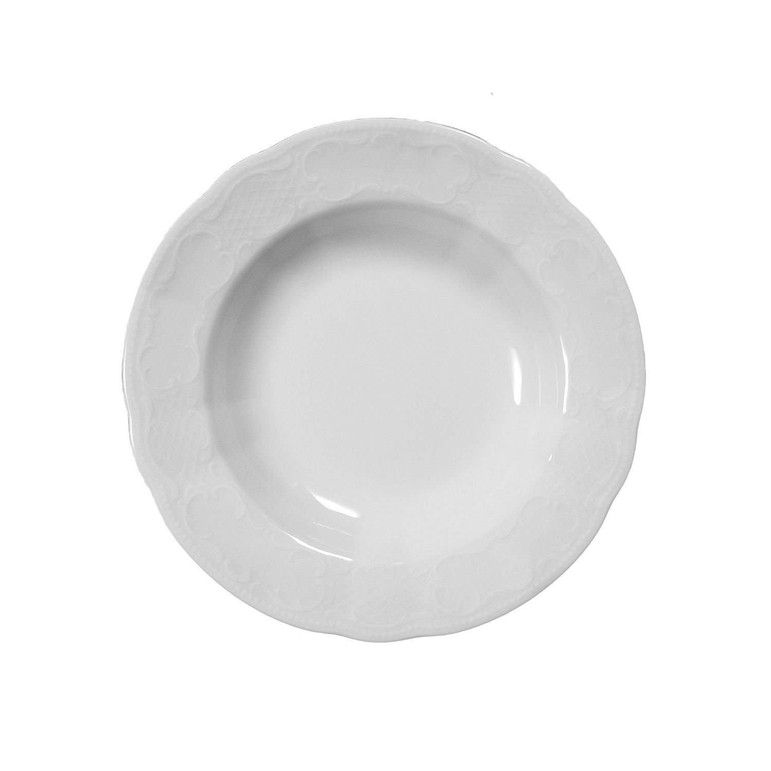 26098fSNS1JMiZpxuF Teller tief 23cm SALZBURG weiß