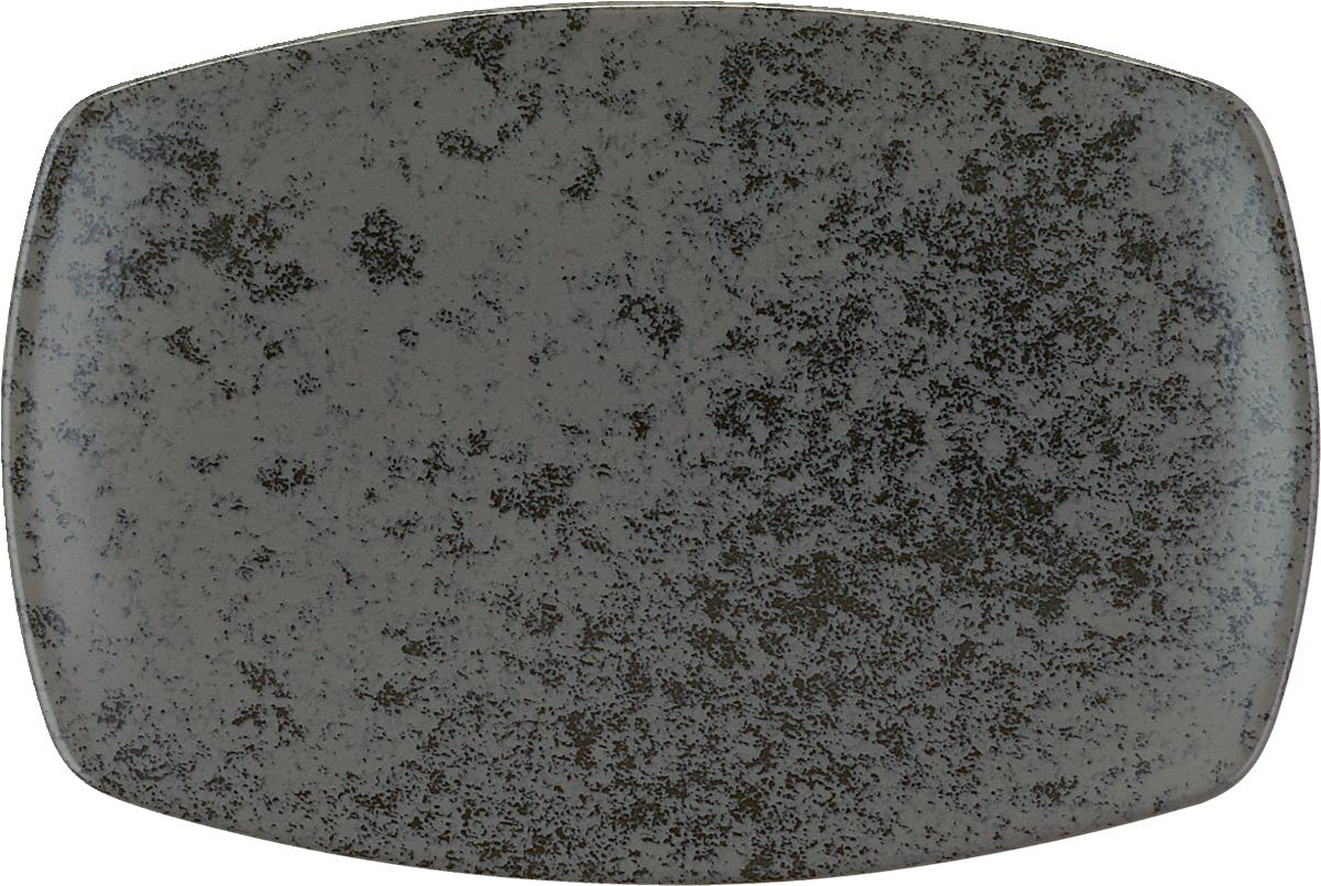Platte rechteckig coup 28x18cm SANDSTONE BLACK