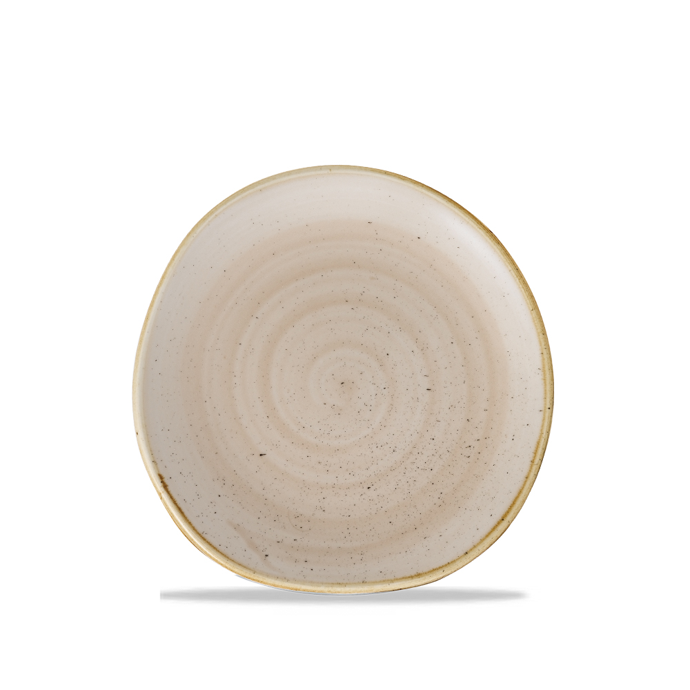 Teller flach Organic 19cm STONECAST nutmeg cream