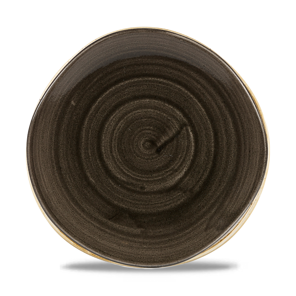 Teller tief Organic 25,3cm STONECAST PATINA iron black