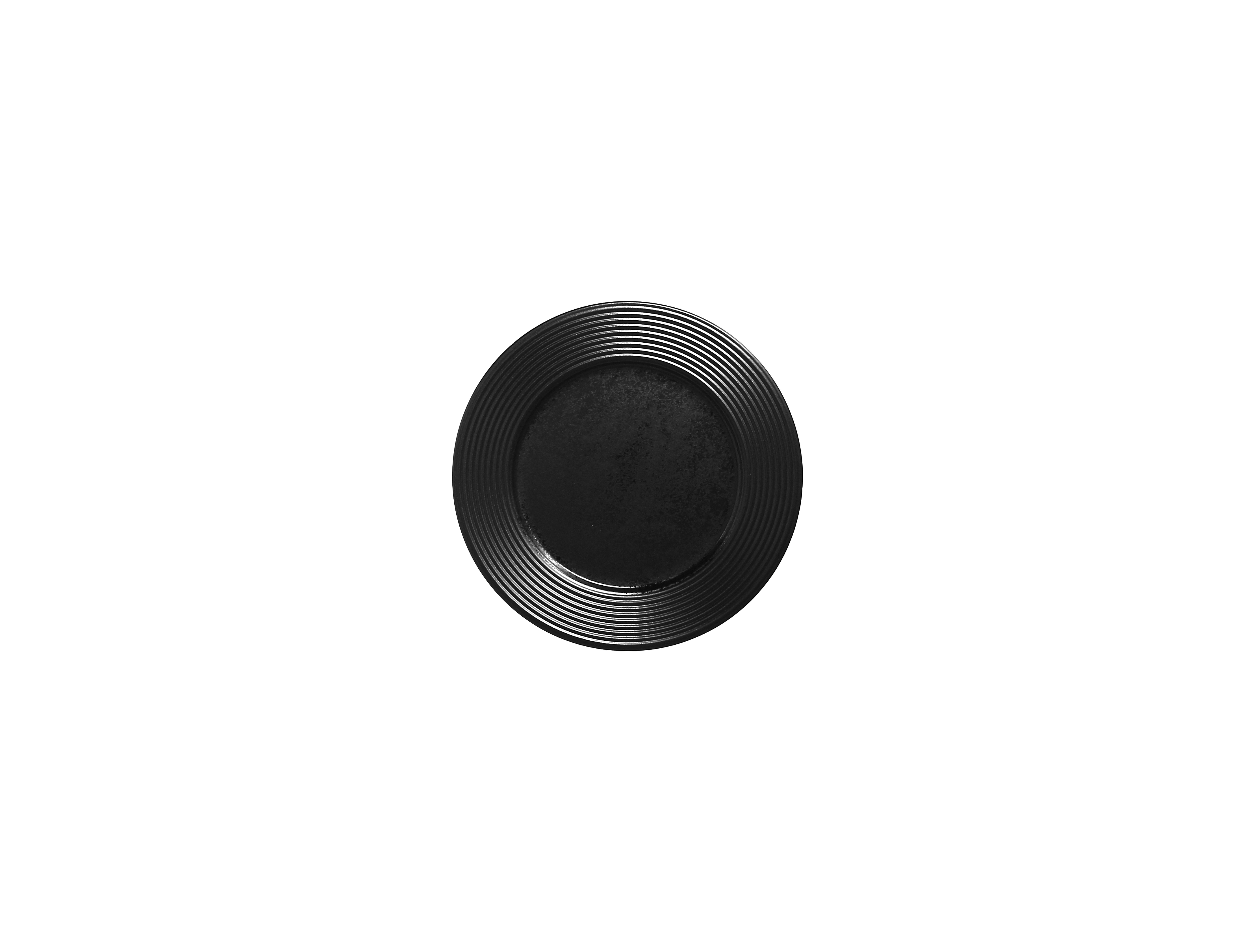 Teller flach Ø15,2cm H1,5cm EDGE black
