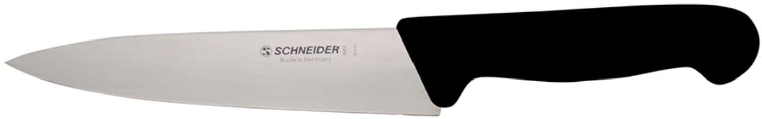 Kochmesser 16cm mit schwarzem Kunststoffgriff Kochmesser 16cm mit schwarzem Kunststoffgriff