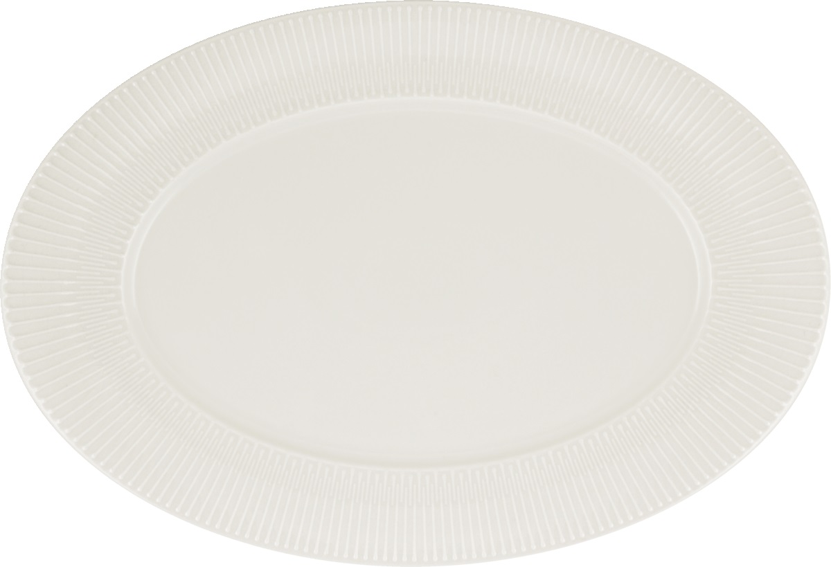 Platte oval Fahne Relief 34cm VIBES