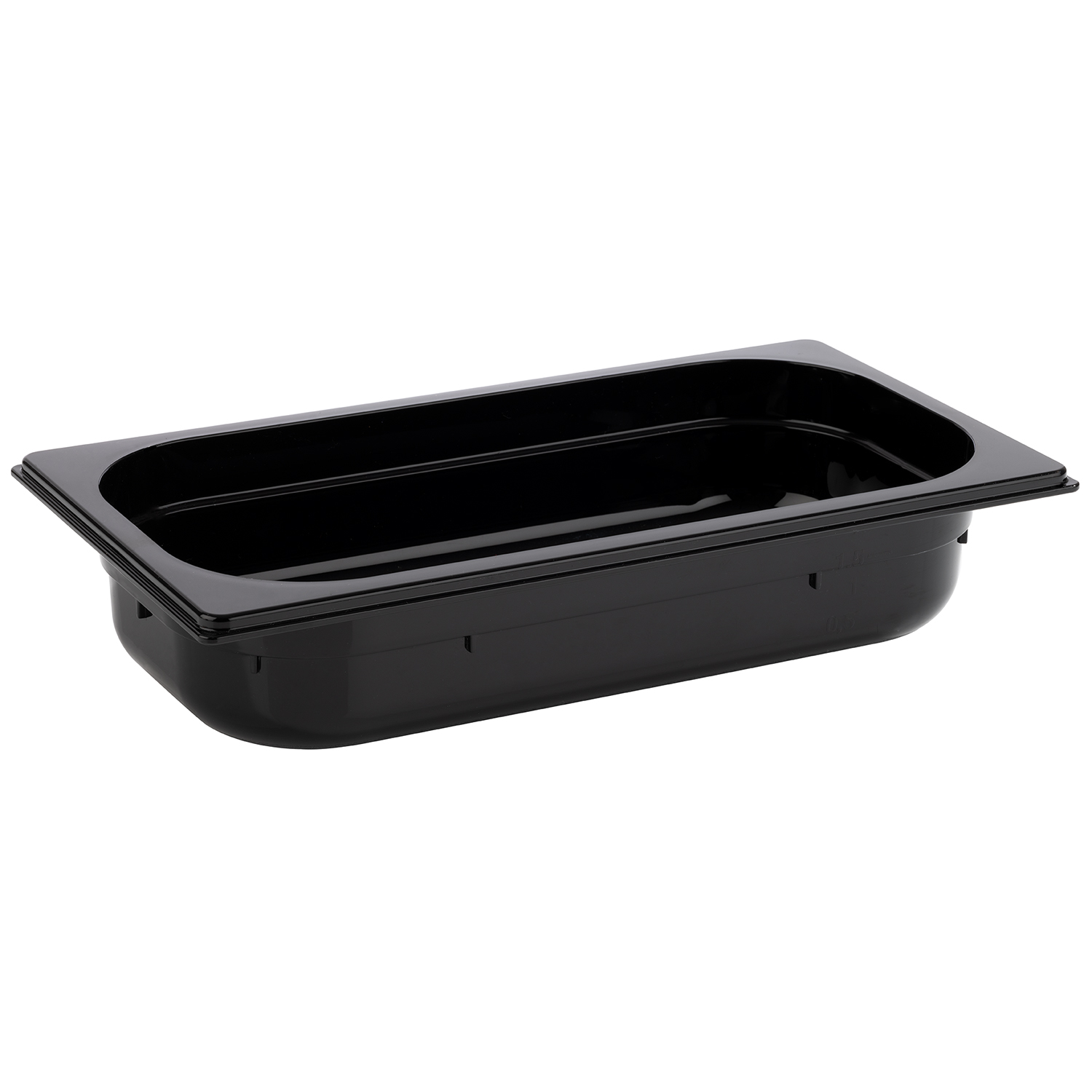 GN -Behälter 1/3-65mm Polycarbonat schwarz