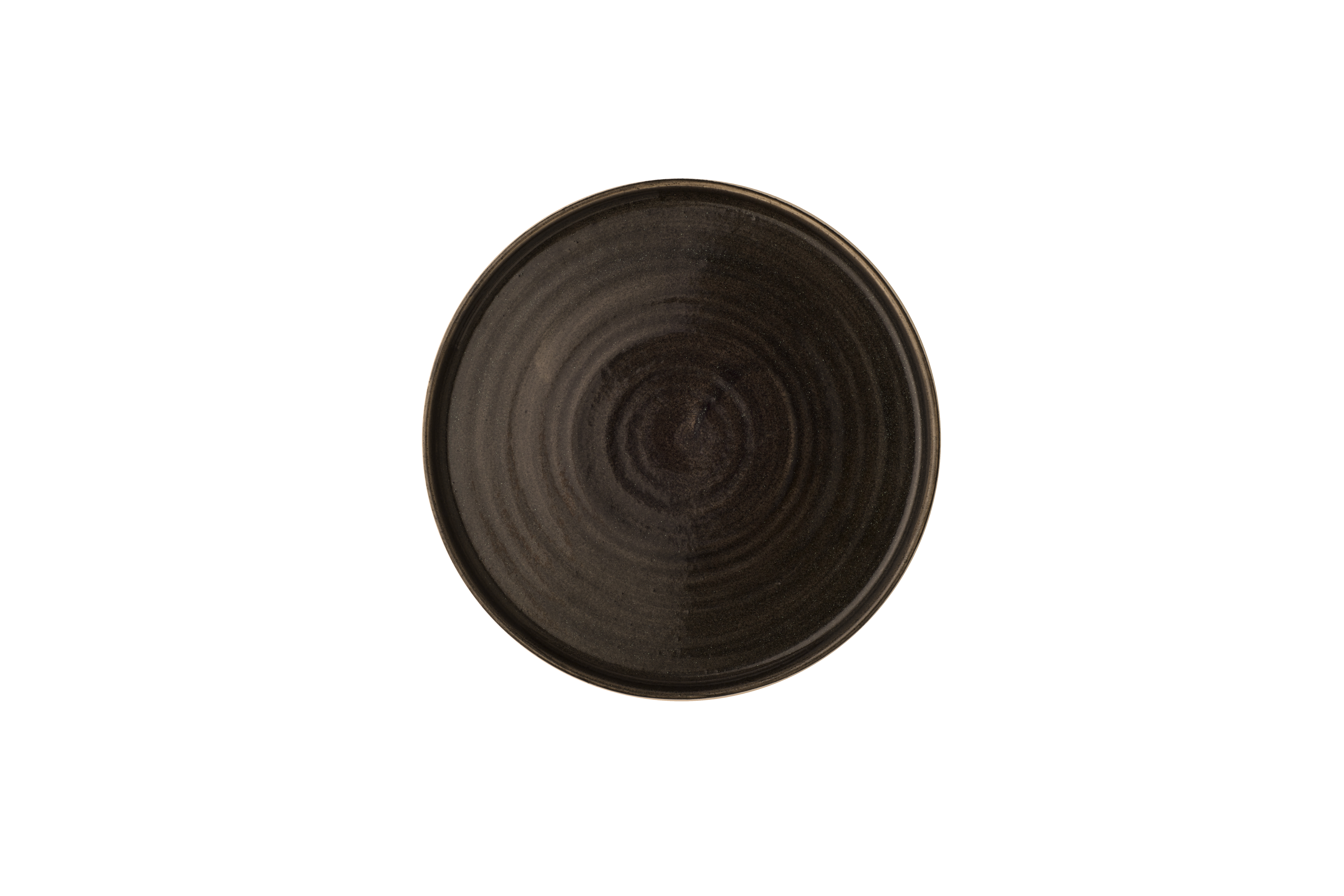 Teller flach walled 21cm STONECAST PATINA iron black
