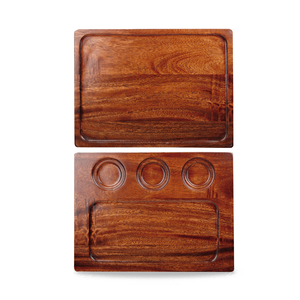 Servierbrett 2-seitig 32x24cm ACACIA WOOD