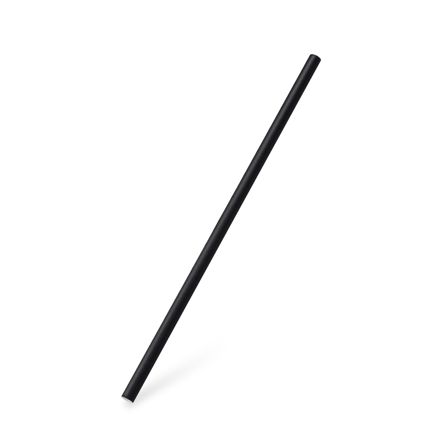 100 Stück Trinkhalm Papier JUMBO Ø8mm/25cm schwarz