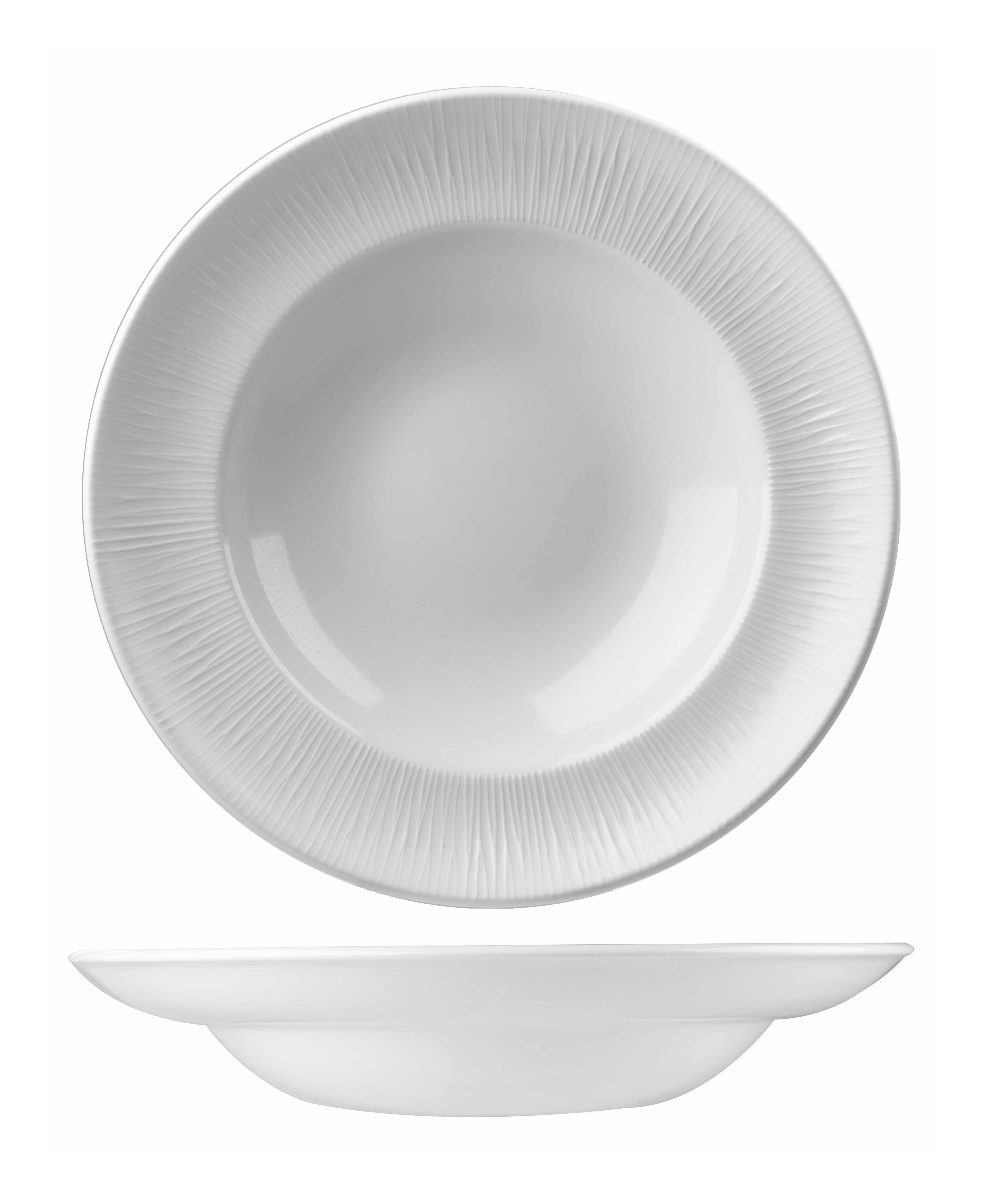 Teller tief breite Fahne 31cm BAMBOO