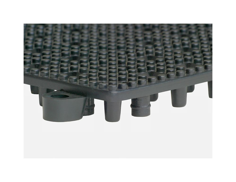 2 Stück Abtropfmatte 31,5x31,5cm steckbar schwarz