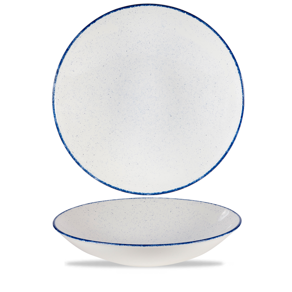 Coupe Buffet Schale tief 38,5cm STONECAST HINTS indigo