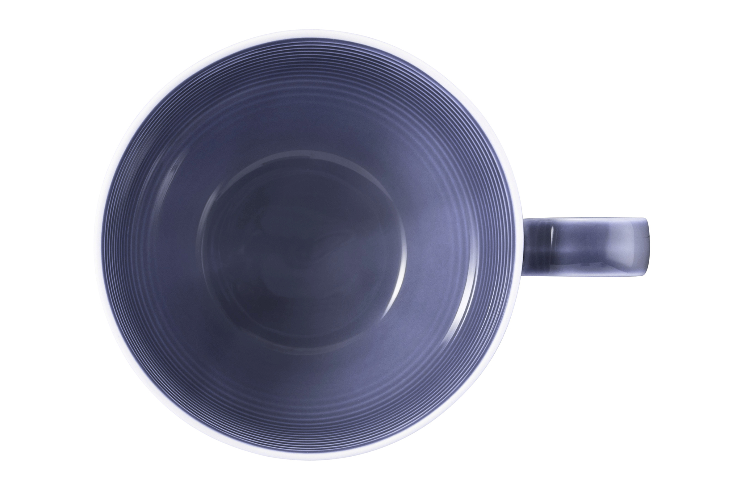 Milchkaffeetasse rund mit Relief 0,26l mit Relief BEAT fliederblau