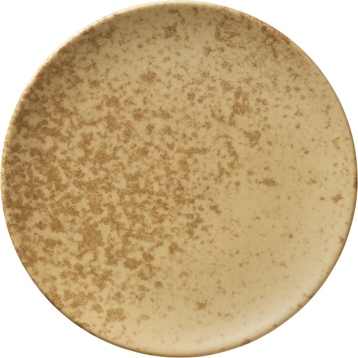 Teller flach rund coup 23cm SANDSTONE DARK YELLOW
