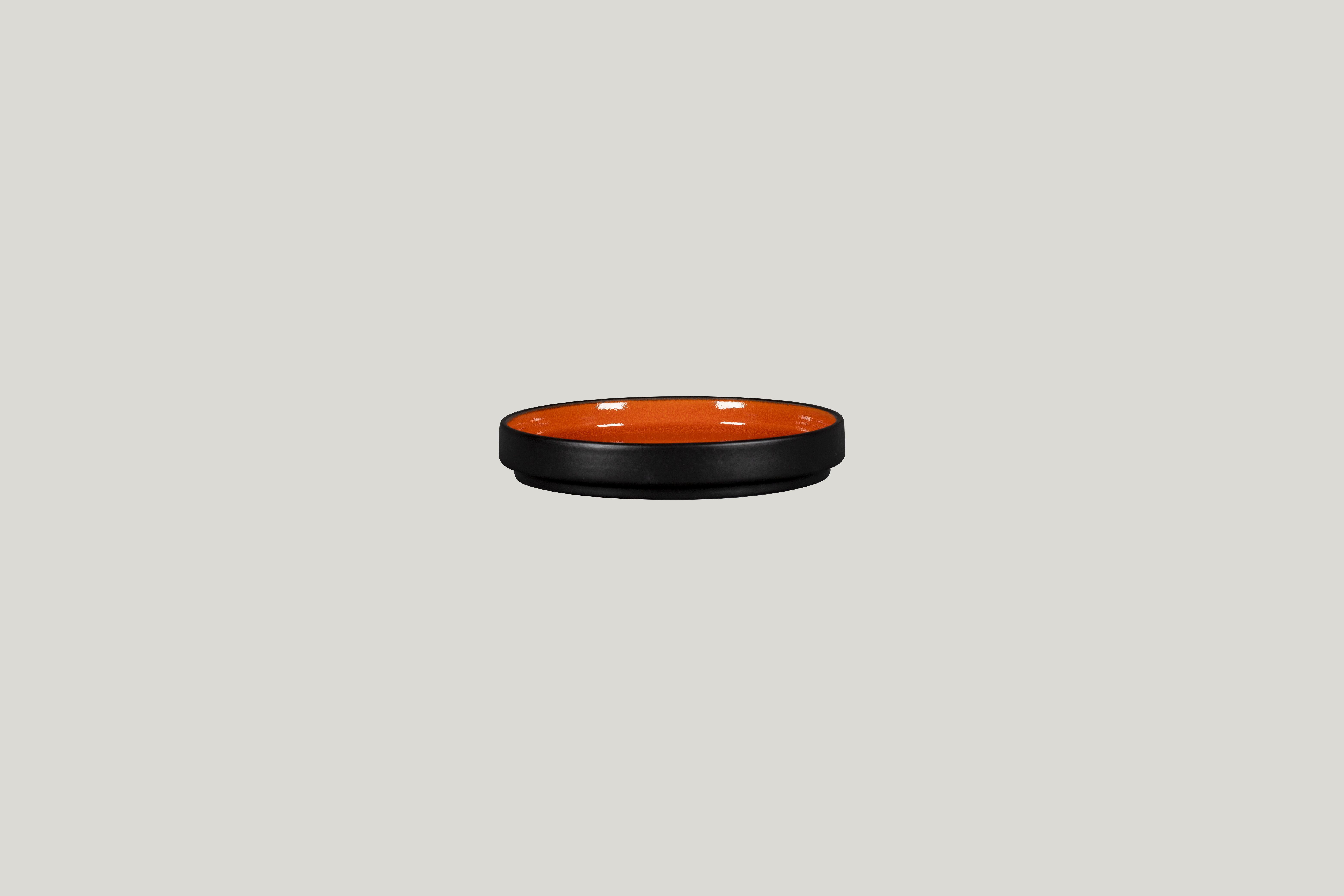 Teller flach hoher Rand Ø14cm H2,3cm FIRE orange