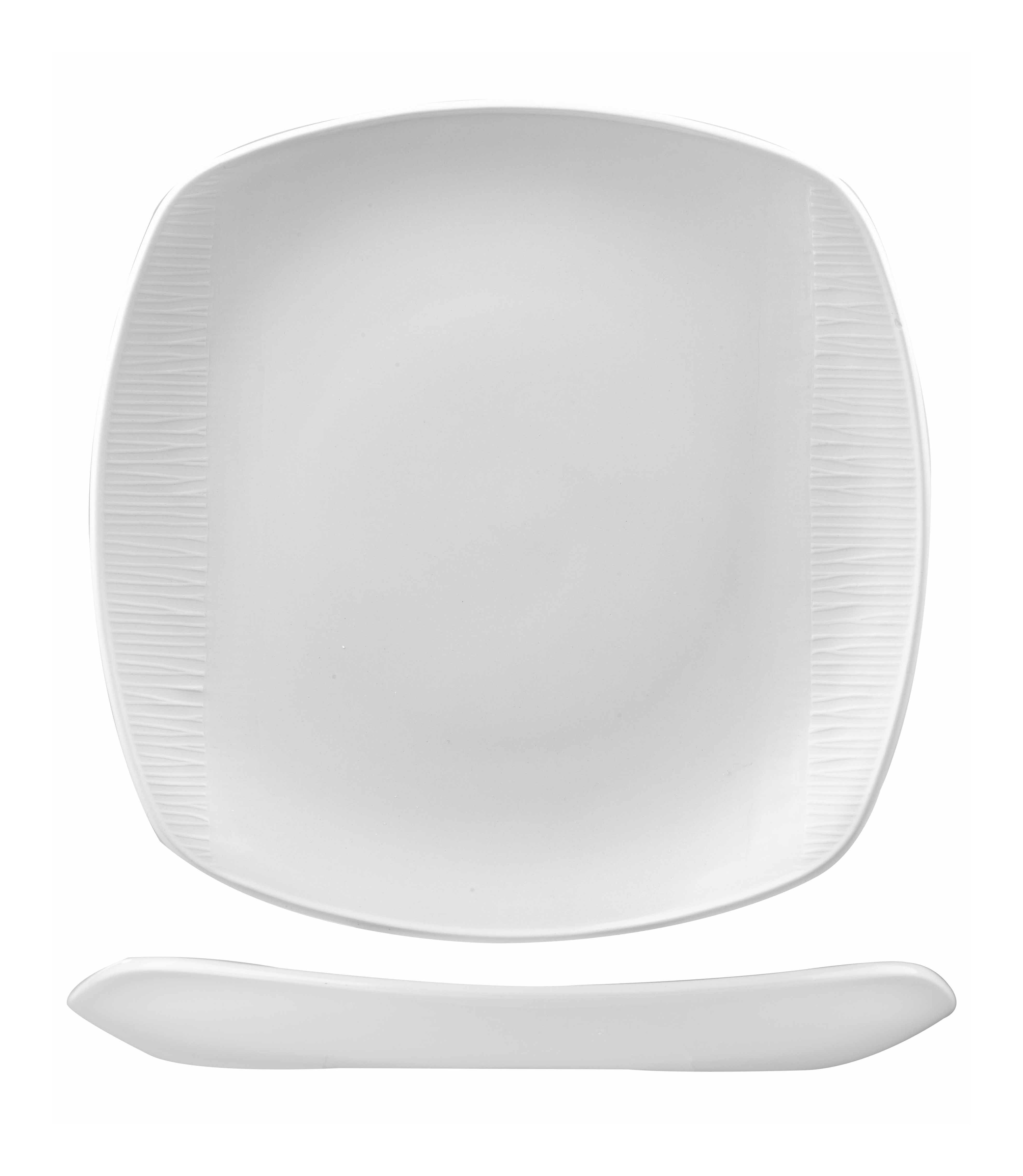 Teller coup eckig 25x25cm BAMBOO