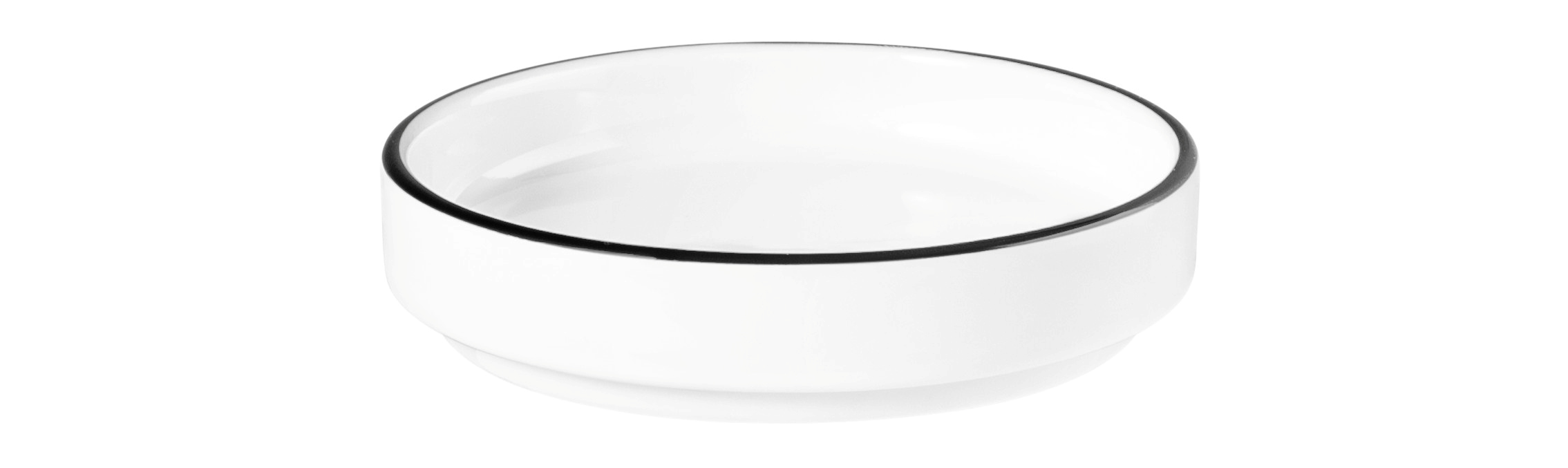 Schale rund nieder 8cm M5403 GOOD MOOD black line