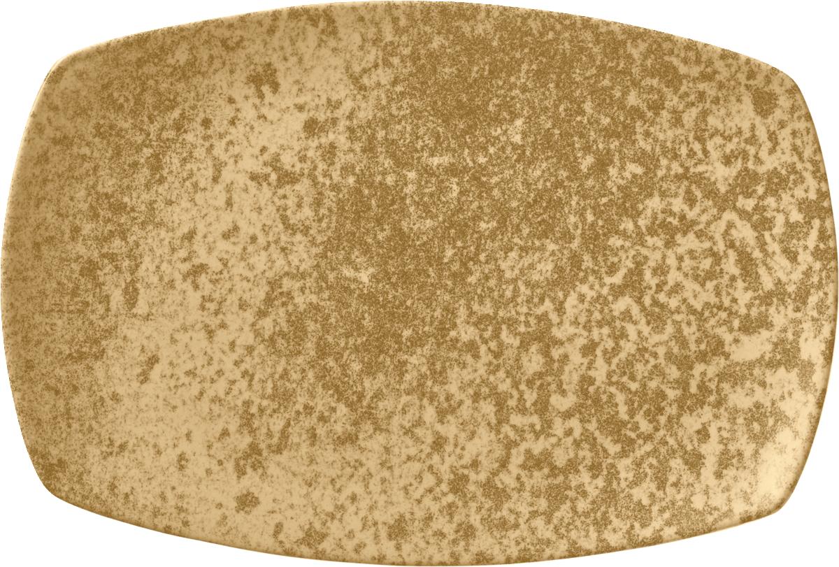 Platte rechteckig coup 28x18cm SANDSTONE DARK YELL